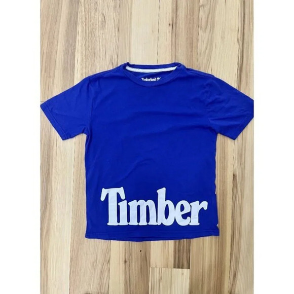 Timberland Kids Graphic Tee Blue Medium 10-12 - Picture 1 of 3